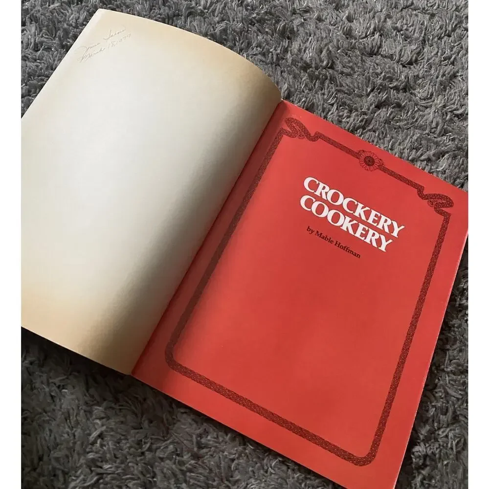 Crockery Cookery By Mabel Hoffman - 1975 Vintage Cookbook Paperback